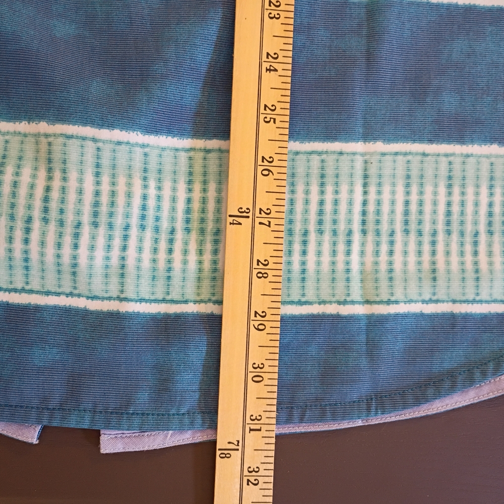 Tommy Bahama Teal and White Men's Casual Shirt 52" Chest - Picture 4 of 7